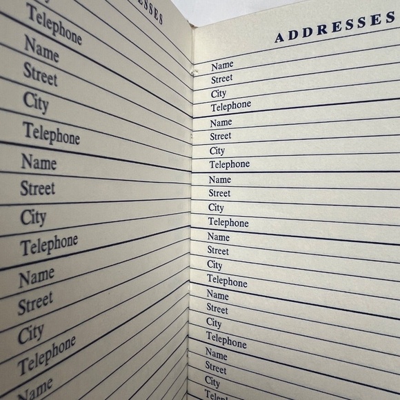 Vtg Big Eyes Address Book 70s Blonde Ringlets Unused Original Box Stiff Spine - Picture 4 of 6